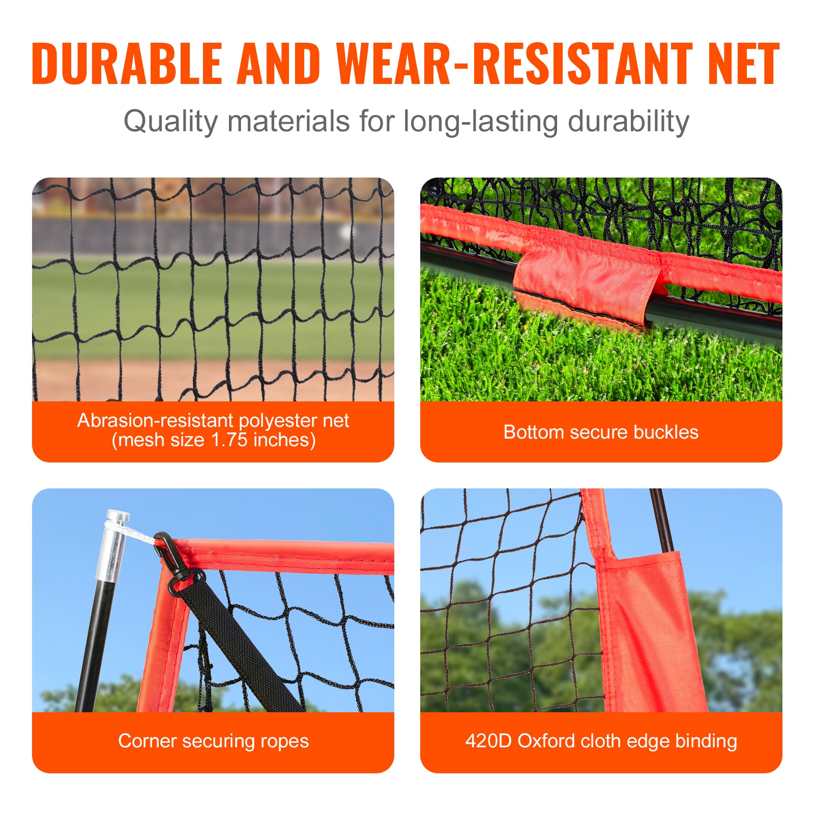 Baseball And Softball Practice Net With Bow Frame And Strike Zone_voghion.com